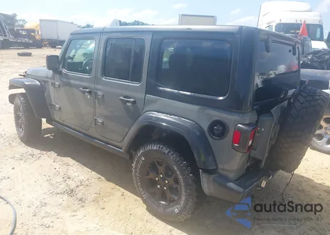 2020 Jeep Wrangler Unlimited Willys Sport 4X4 from USA, damaged, VIN 1C4HJXDG4LW325199